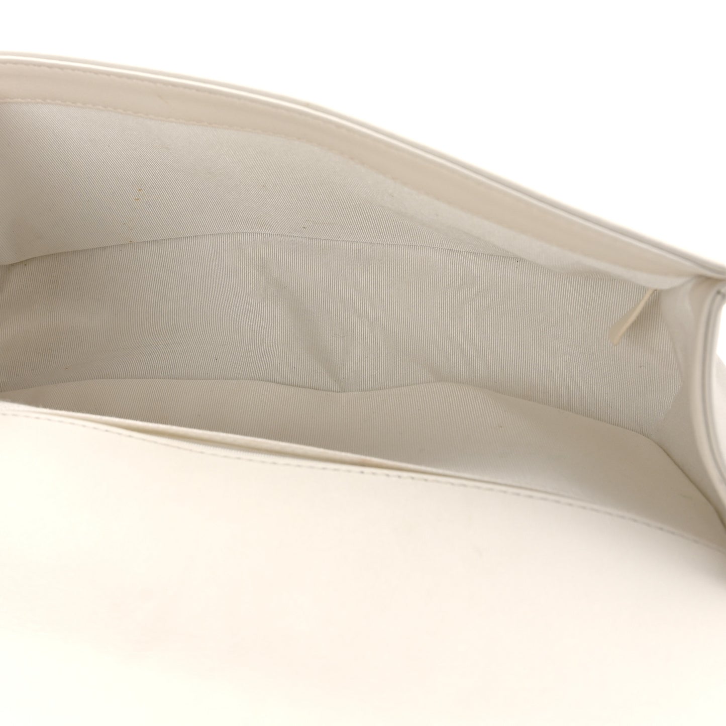 Calfskin Quilted Medium Boy Flap White