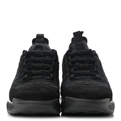 Chanel Suede Calfskin Mixed Fibers CC Sneakers 40 Black 2 of 10