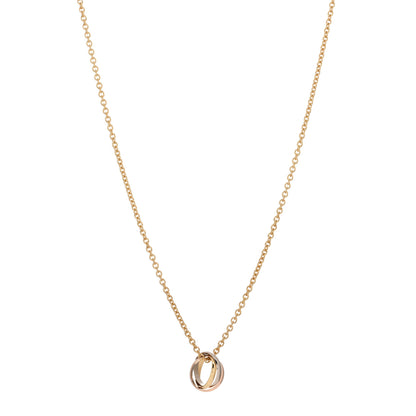 Cartier 18K Pink Yellow White Gold Baby Trinity Pendant Necklace 1 of 3