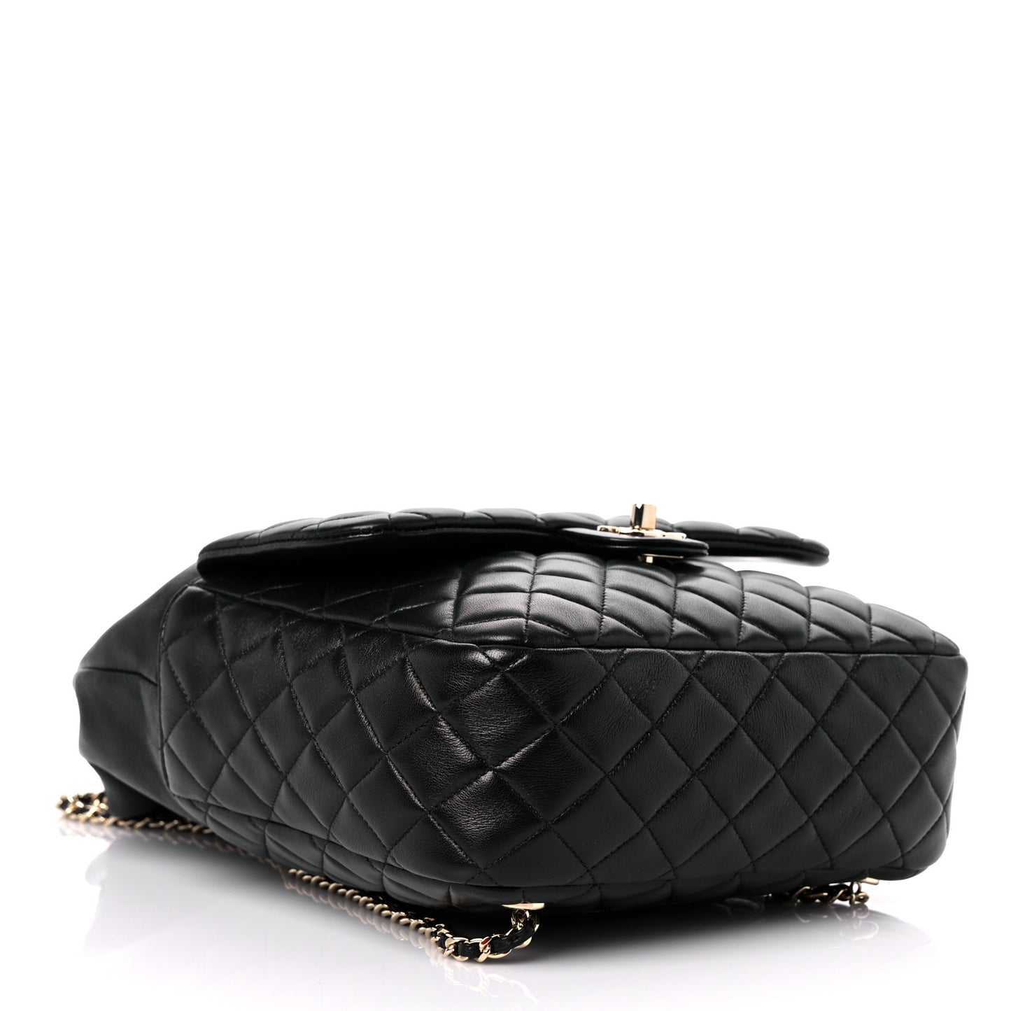 Lambskin Quilted Large In Seoul Backpack Navy
