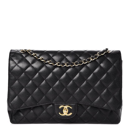Chanel Caviar Quilted Maxi Double Flap Black 1 of 9