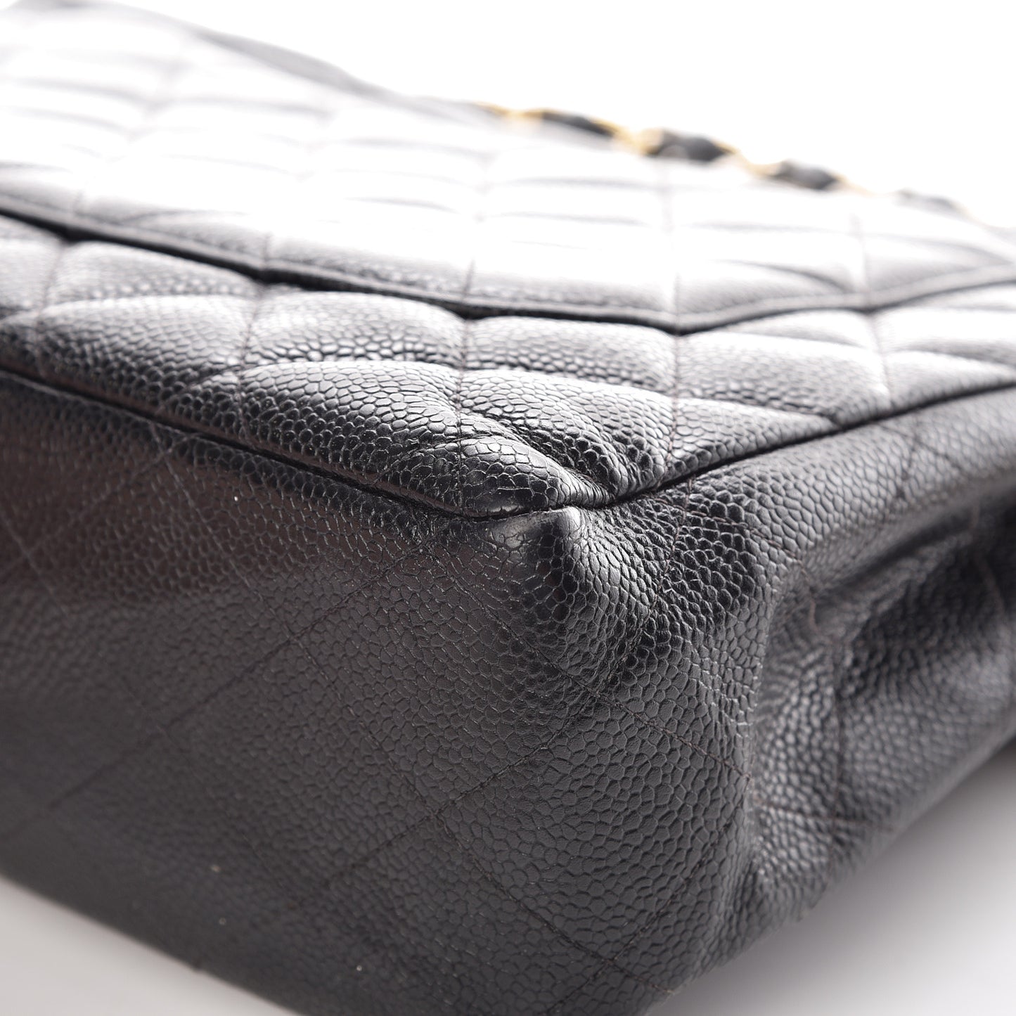 Caviar Quilted Jumbo Single Flap Black