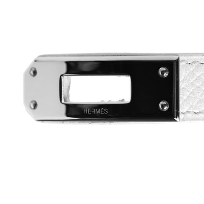 Hermes Epsom Kelly Double Tour Bracelet S White 6 of 6