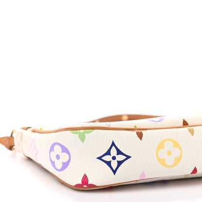 Louis Vuitton Monogram Multicolor Pochette Accessories White 8 of 10