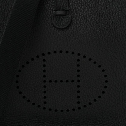 Hermes Taurillon Clemence Evelyne TPM Black 8 of 11