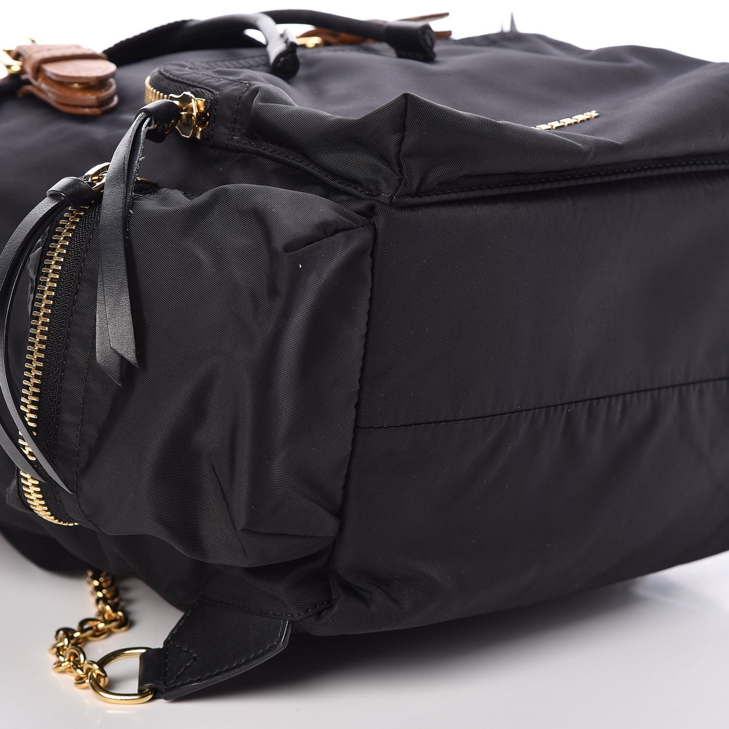Nylon Medium Rucksack Backpack Black