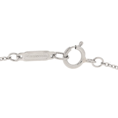 Tiffany Platinum Diamond Fleur de Lis Key Bar Pendant Necklace 5 of 6