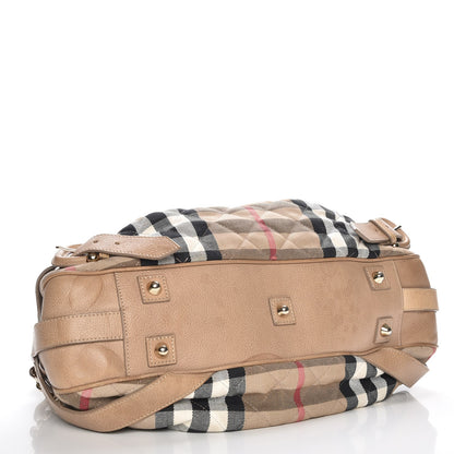 Burberry Grainy Calfskin House Check Margaret Bag Light Nude 4 of 15