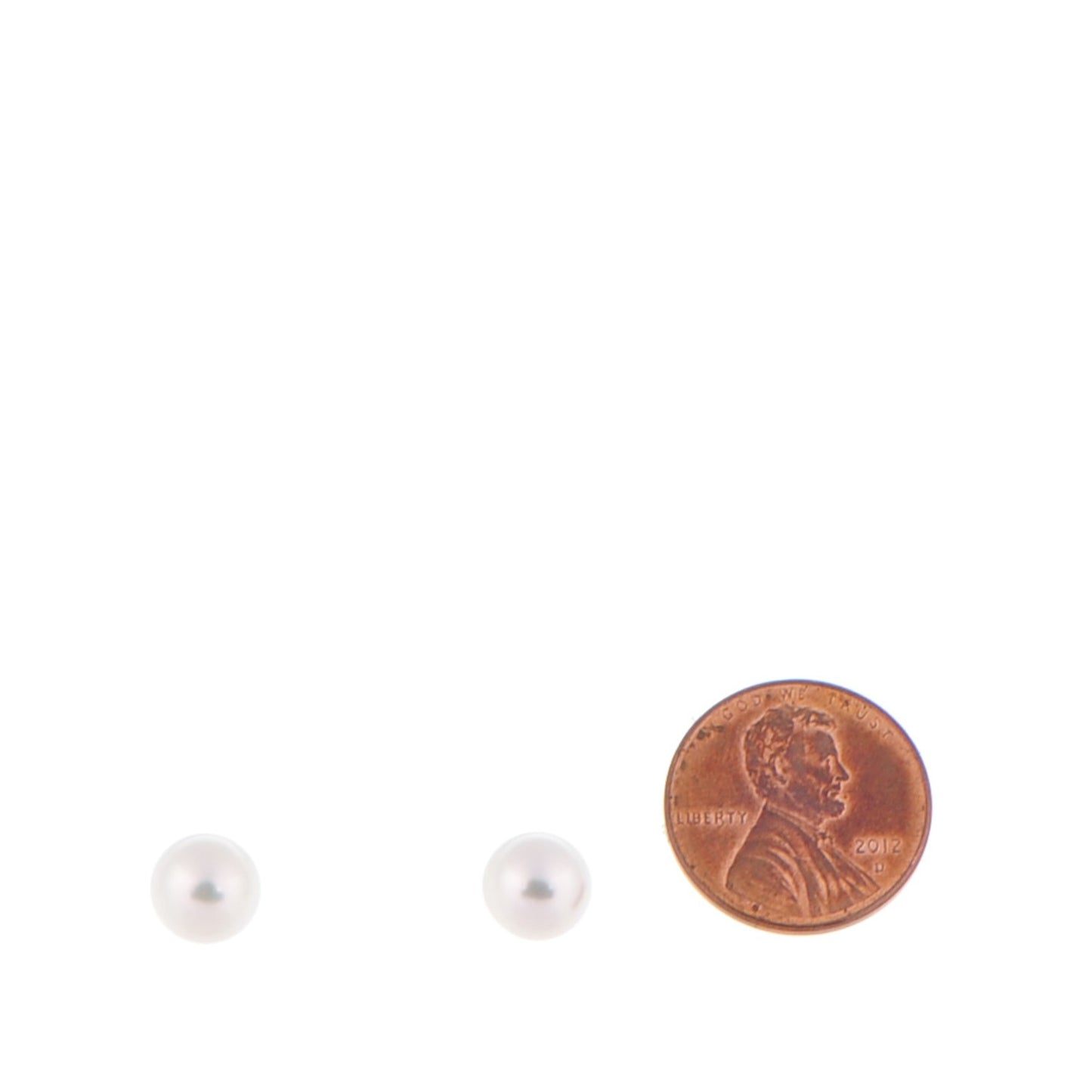 18K Yellow Gold 8mm Pearl Stud Earrings