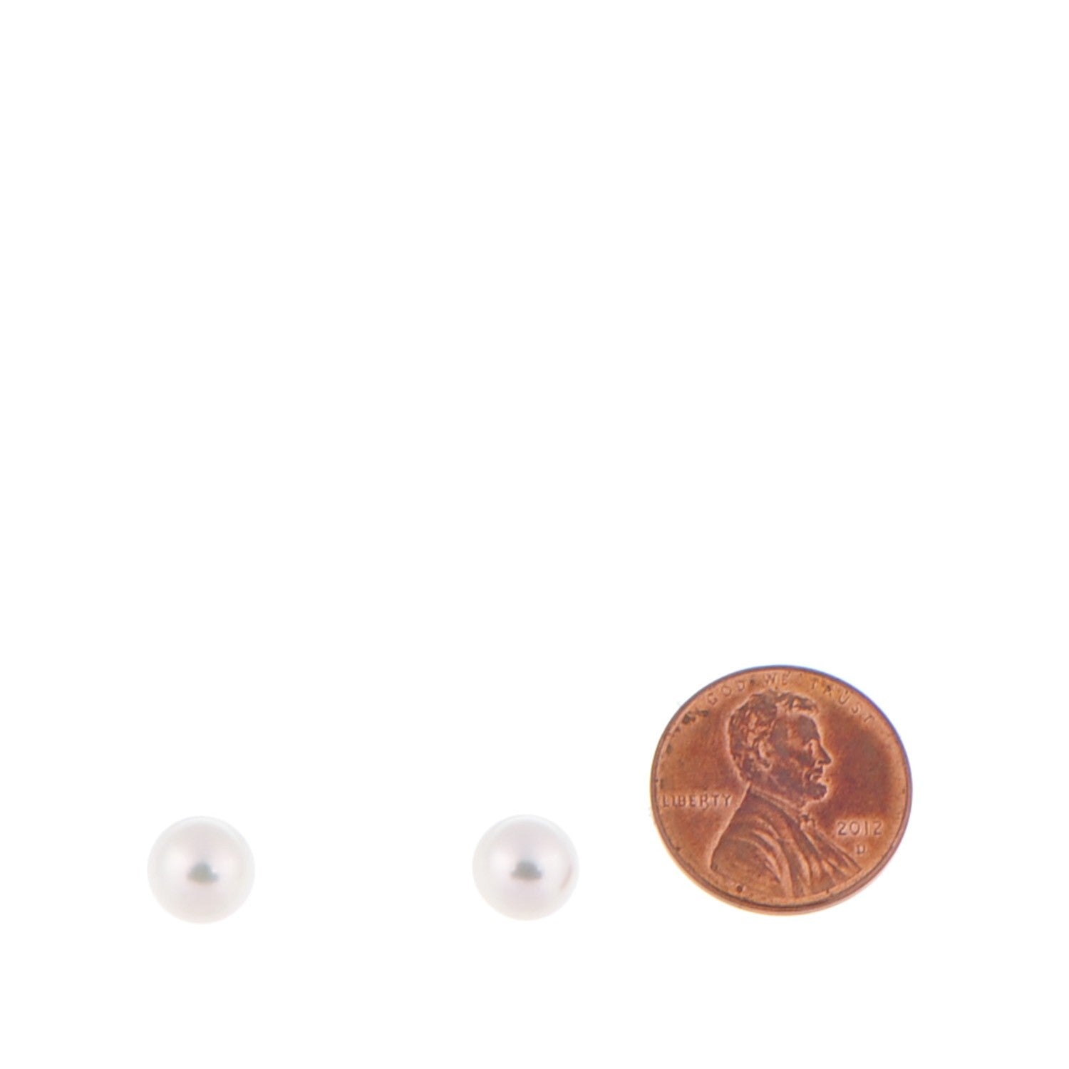 Tiffany 18K Yellow Gold 8mm Pearl Stud Earrings 2 of 5