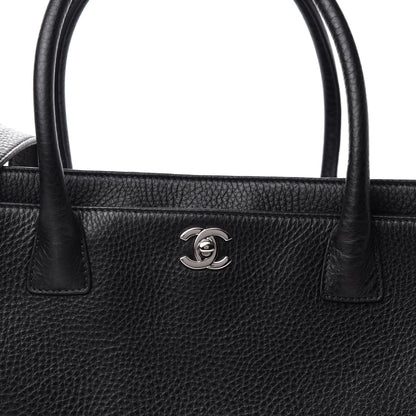Chanel Calfskin Cerf Executive Shopper Tote Black 11 of 11