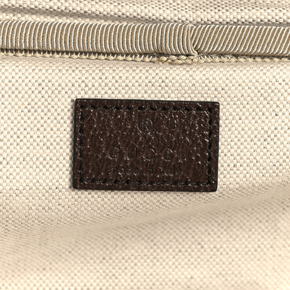 Gucci Monogram Jumbo GG Textured Dollar Calfskin Web Small Savoy Cabin Trolley Camel Ebony New Acero 5 of 10