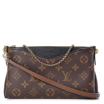 Louis Vuitton Monogram Pallas Clutch Black 1 of 11
