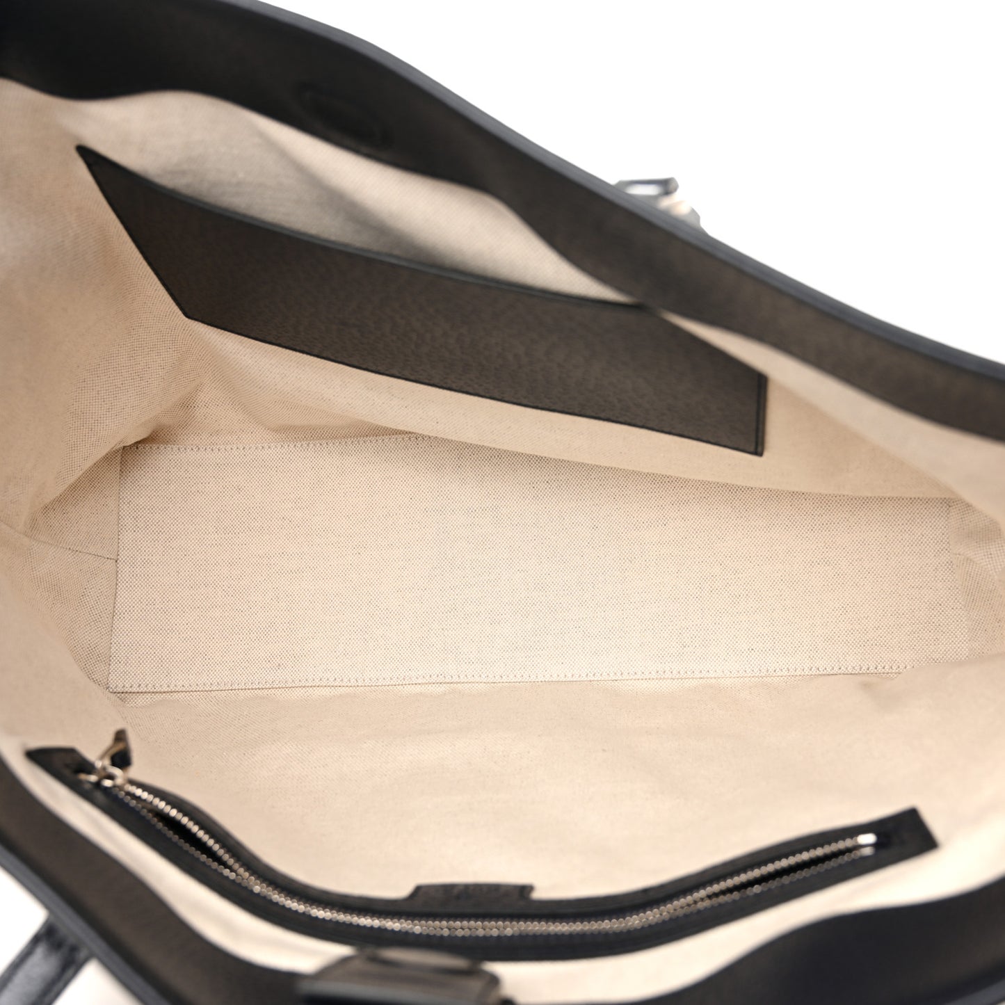 GG Supreme Monogram Textured Calfskin Web Medium Ophidia Shopping Tote Beige Blue