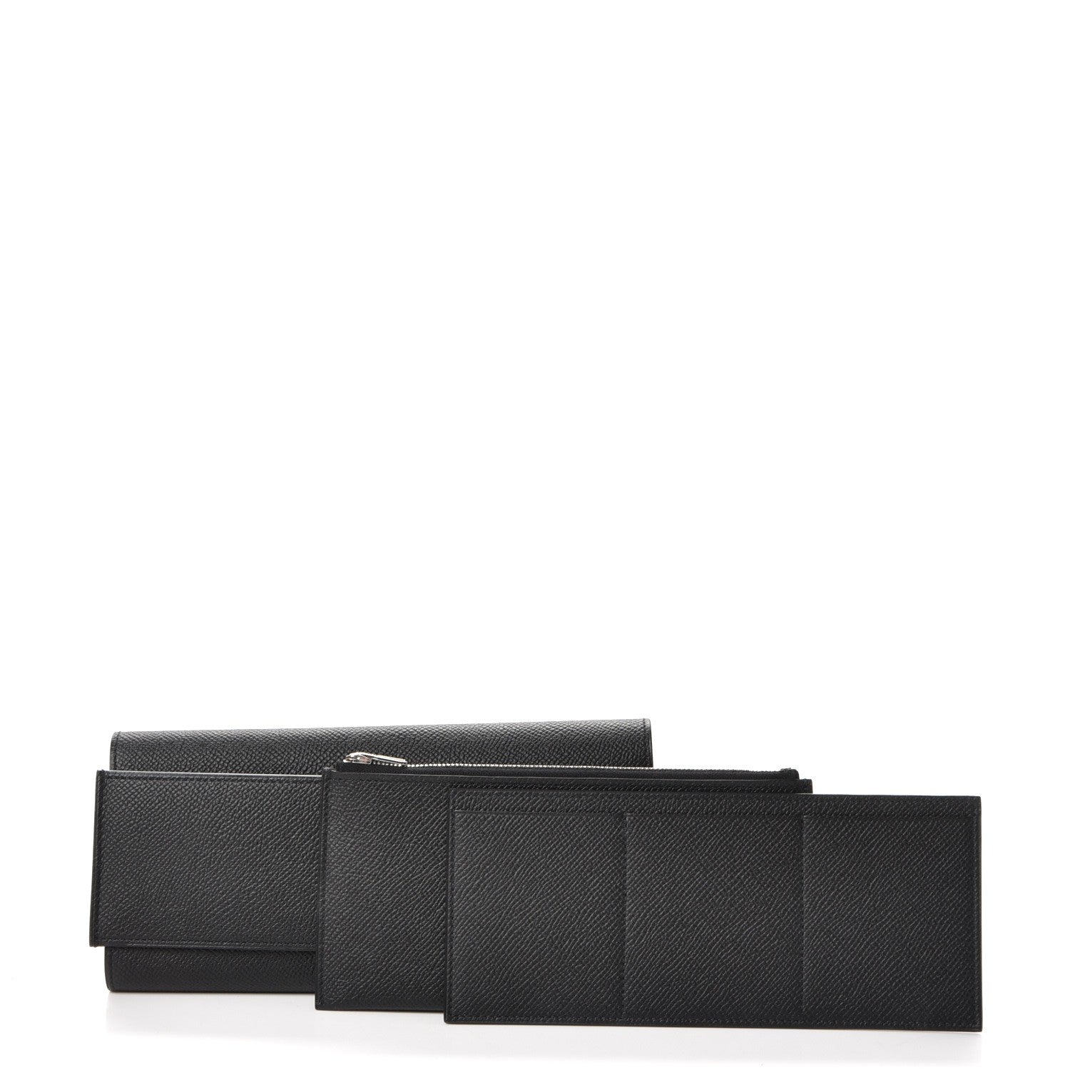 Hermes Epsom Passant Long Wallet Black 3 of 12