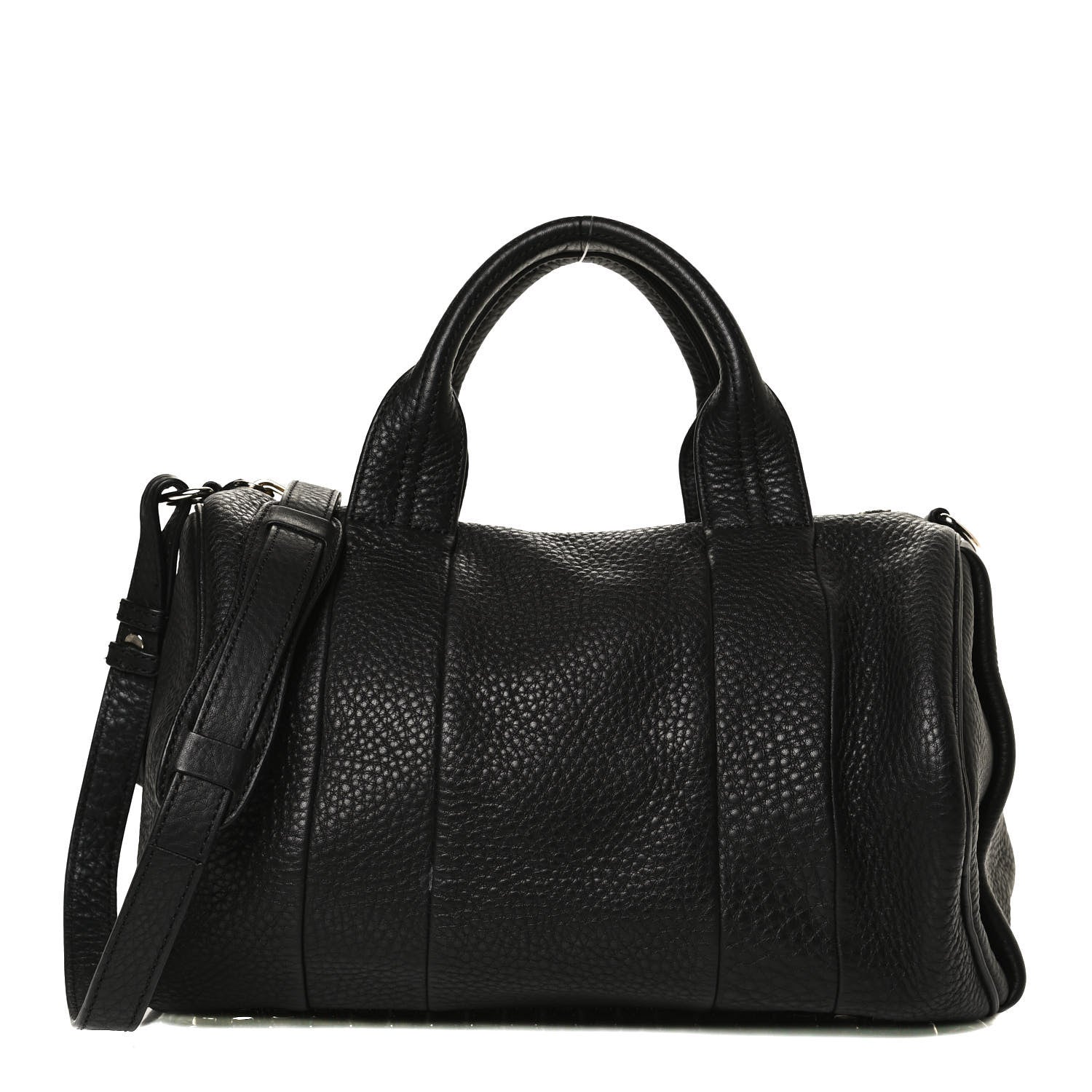 Alexander Wang Pebbled Lambskin Rocco Black Pale Gold Hardware 1 of 11