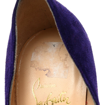 Christian Louboutin Suede Daffodile 160 Pumps 36 Violet 8 of 8