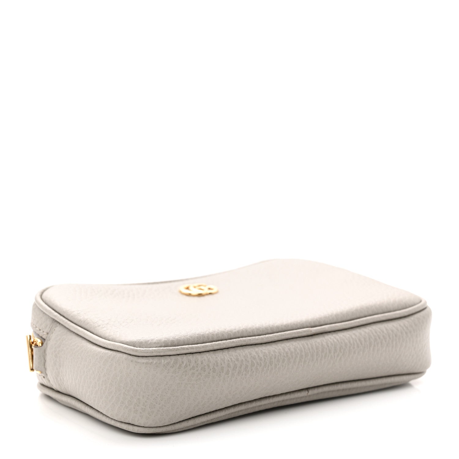 Gucci Dollar Calfskin Super Mini GG Marmont Chain Shoulder Bag Deep Grey 4 of 10
