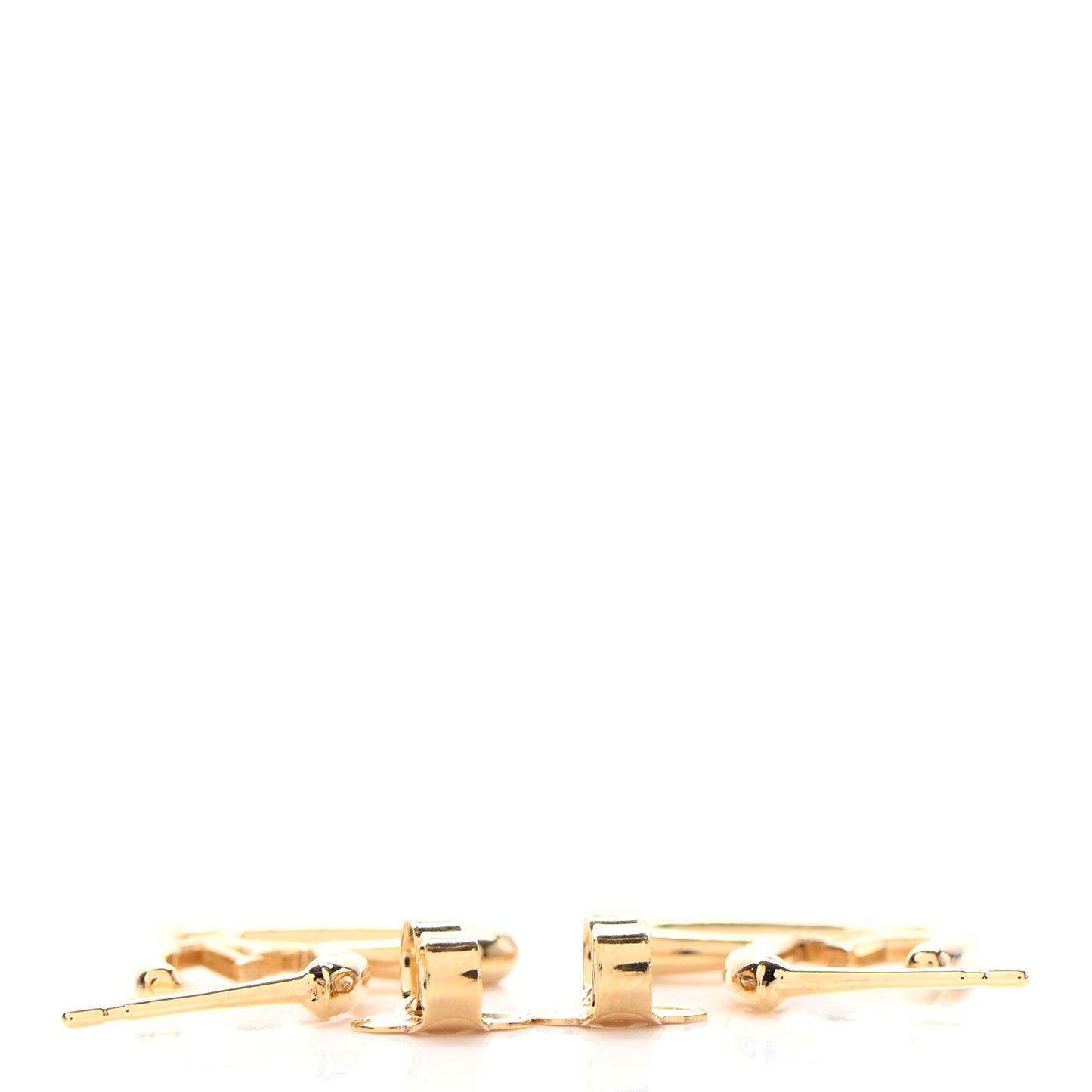 Metal Fall In Love Hoop Earrings PM Gold