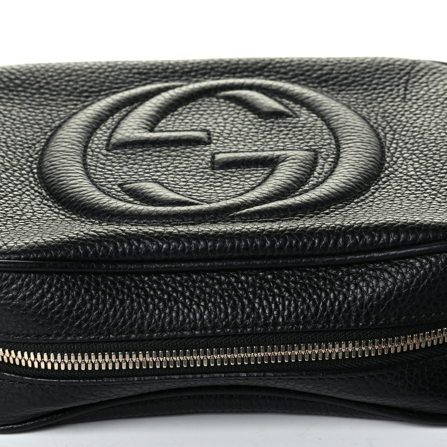 Gucci Pebbled Calfskin Small Soho Disco Bag Black 6 of 7