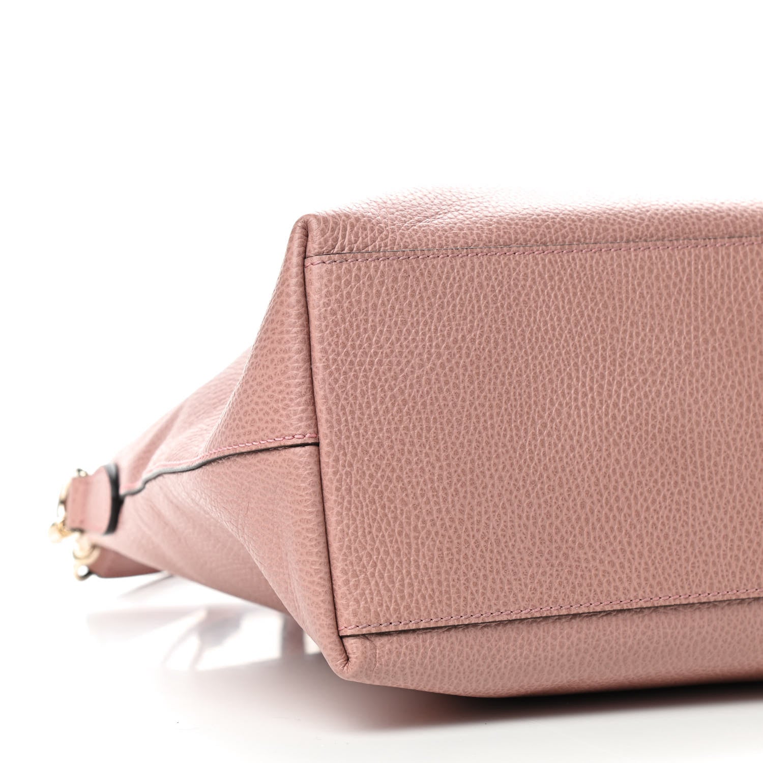Gucci Pebbled Calfskin Convertible Bamboo Tassel Tote Soft Pink 5 of 8