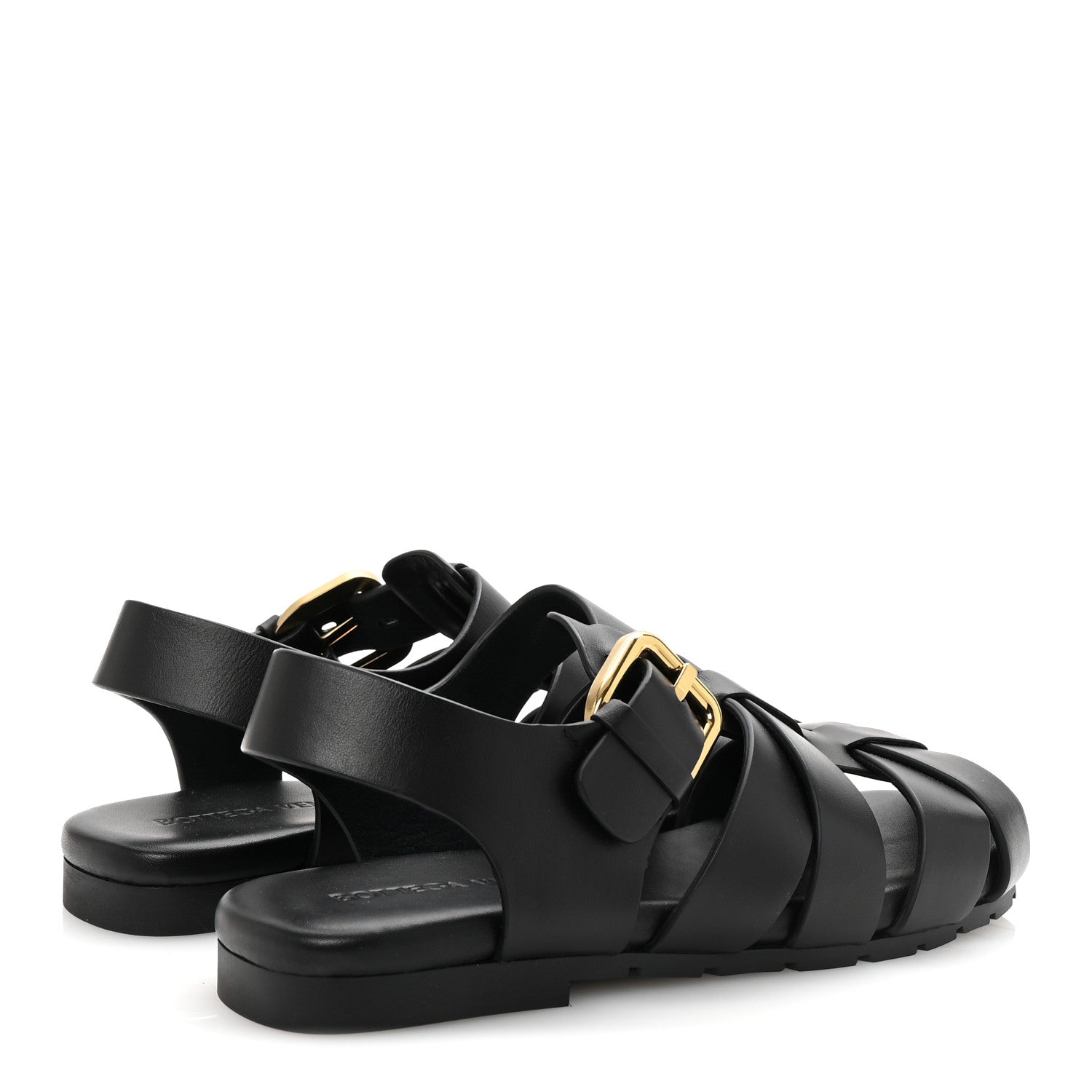 Bottega Veneta Calfskin Alfie Sandals  38 Black 5 of 9
