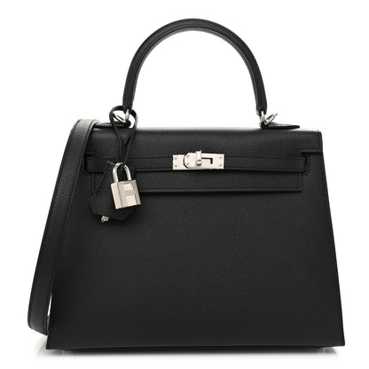 Hermes Epsom Kelly Sellier 25 Black 1 of 13
