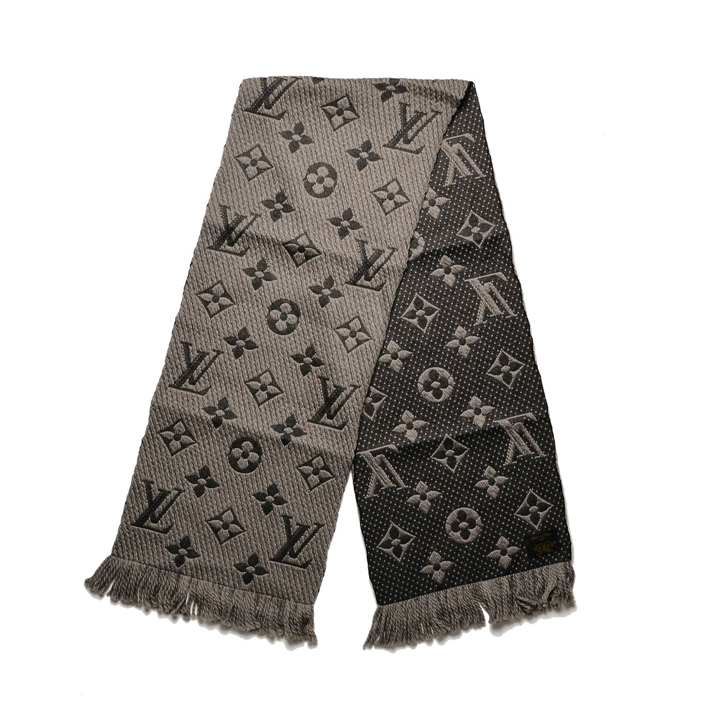 Wool Silk Logomania Scarf Verone