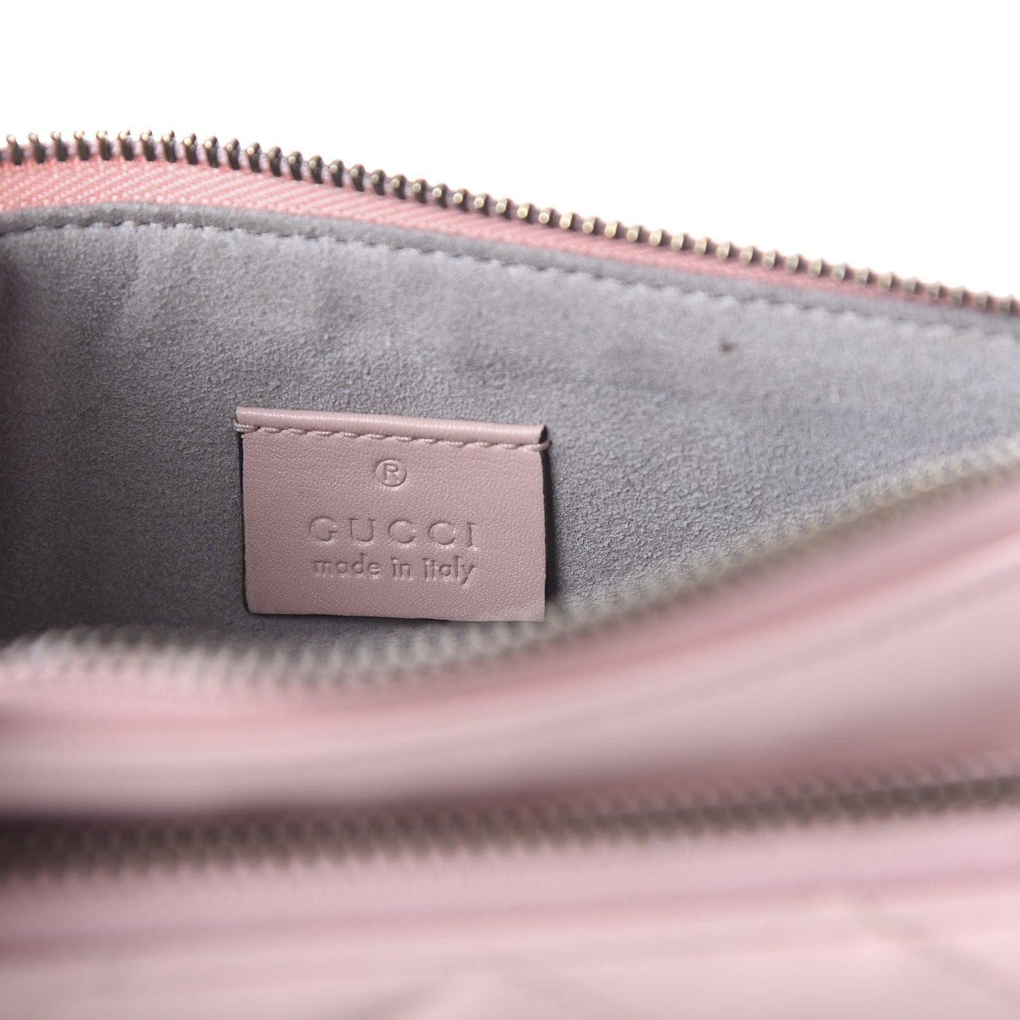 Calfskin Matelasse Small GG Marmont Double Zip Shoulder Bag Perfect Pink