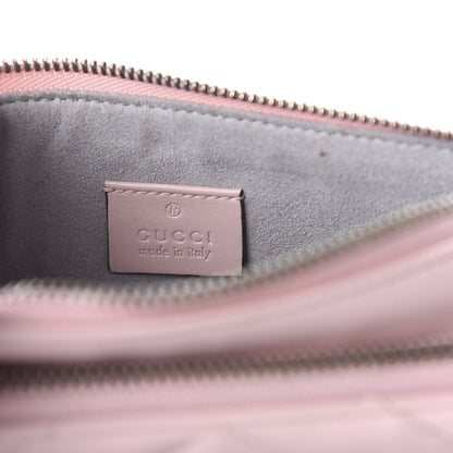Gucci Calfskin Matelasse Small GG Marmont Double Zip Shoulder Bag Perfect Pink 9 of 12
