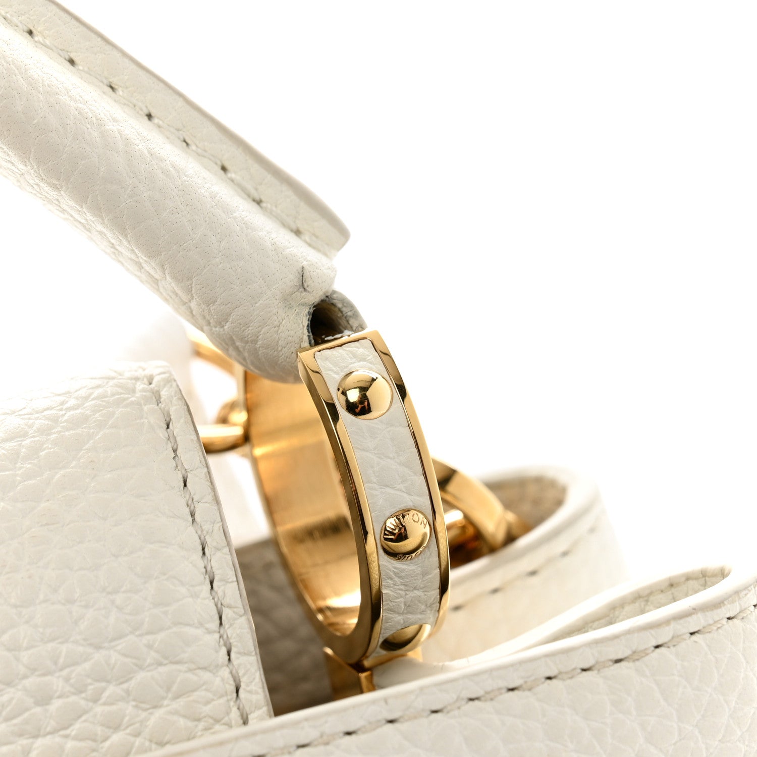 Louis Vuitton Taurillon Capucines BB Blanc Casse 13 of 14