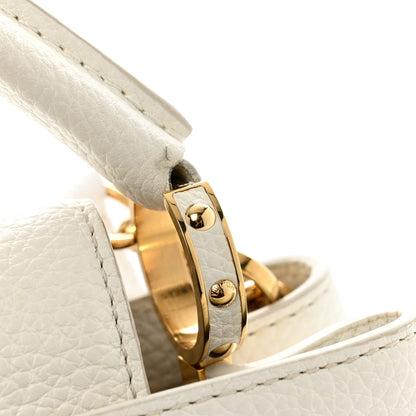 Louis Vuitton Taurillon Capucines BB Blanc Casse 13 of 14