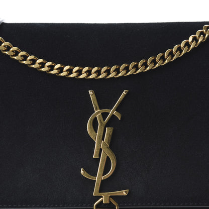 Saint Laurent Suede Monogram Tassel Kate 99 Baguette Bag Black 11 of 11