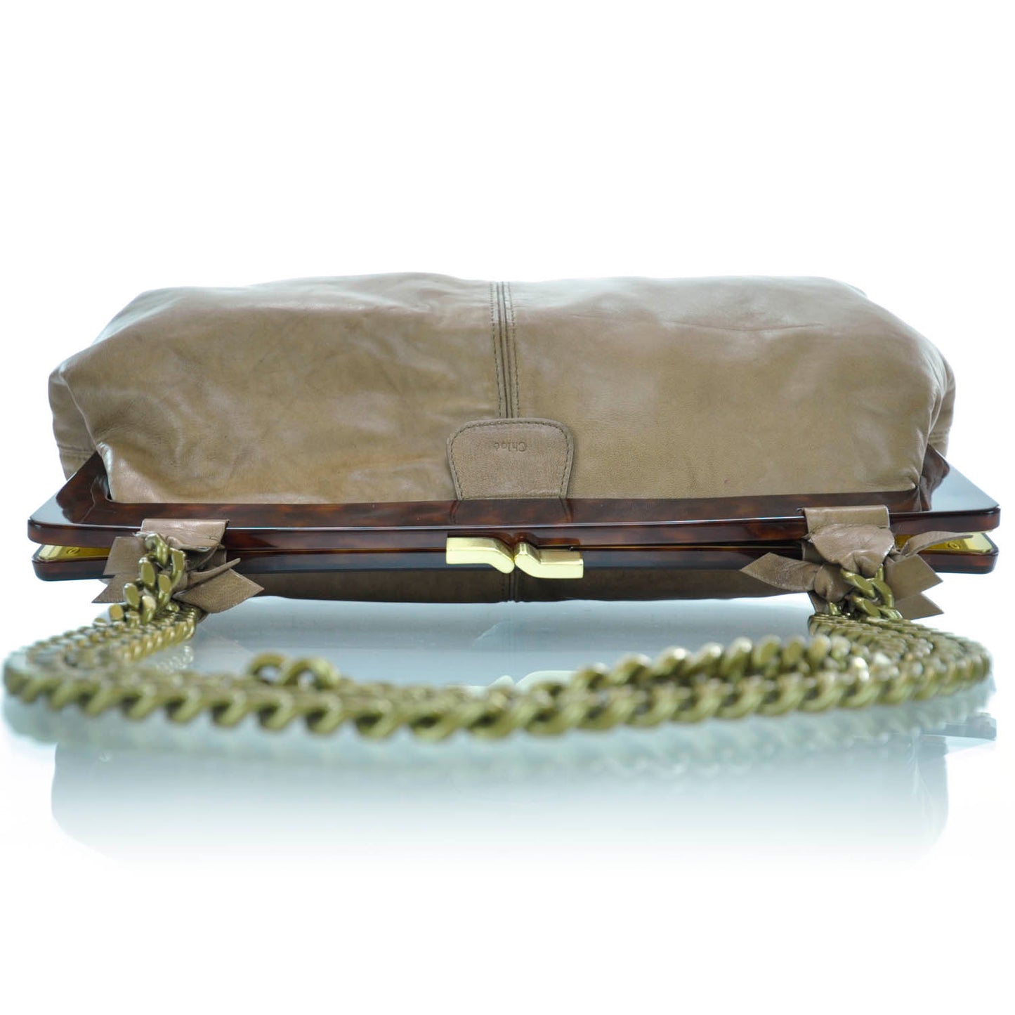Leather Alice Chain Shoulder Bag