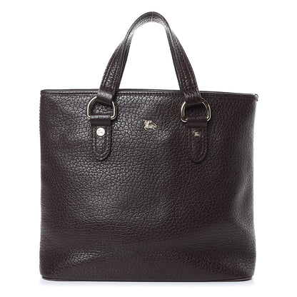 Burberry Grainy Calfskin Tote Dark Brown 1 of 12