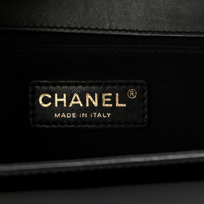 Chanel Patent Calfskin Quilted Medium Boy Flap Black 6 of 10