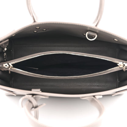 Saint Laurent Grained Calfskin Topstitch Small Sac De Jour Grey 5 of 11