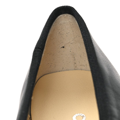 Chanel Lambskin Cap Toe CC Uniform Ballerina Flats 36.5 Black 10 of 10