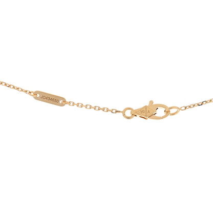 Van Cleef & Arpels 18K Yellow Gold Emerald Mini Frivole Pendant Necklace 3 of 3