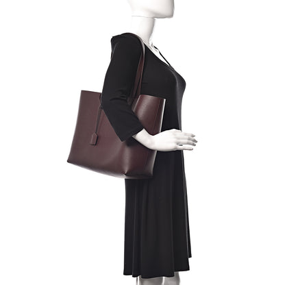 Saint Laurent Calfskin Large Shopping Tote Bordeaux 2 of 11