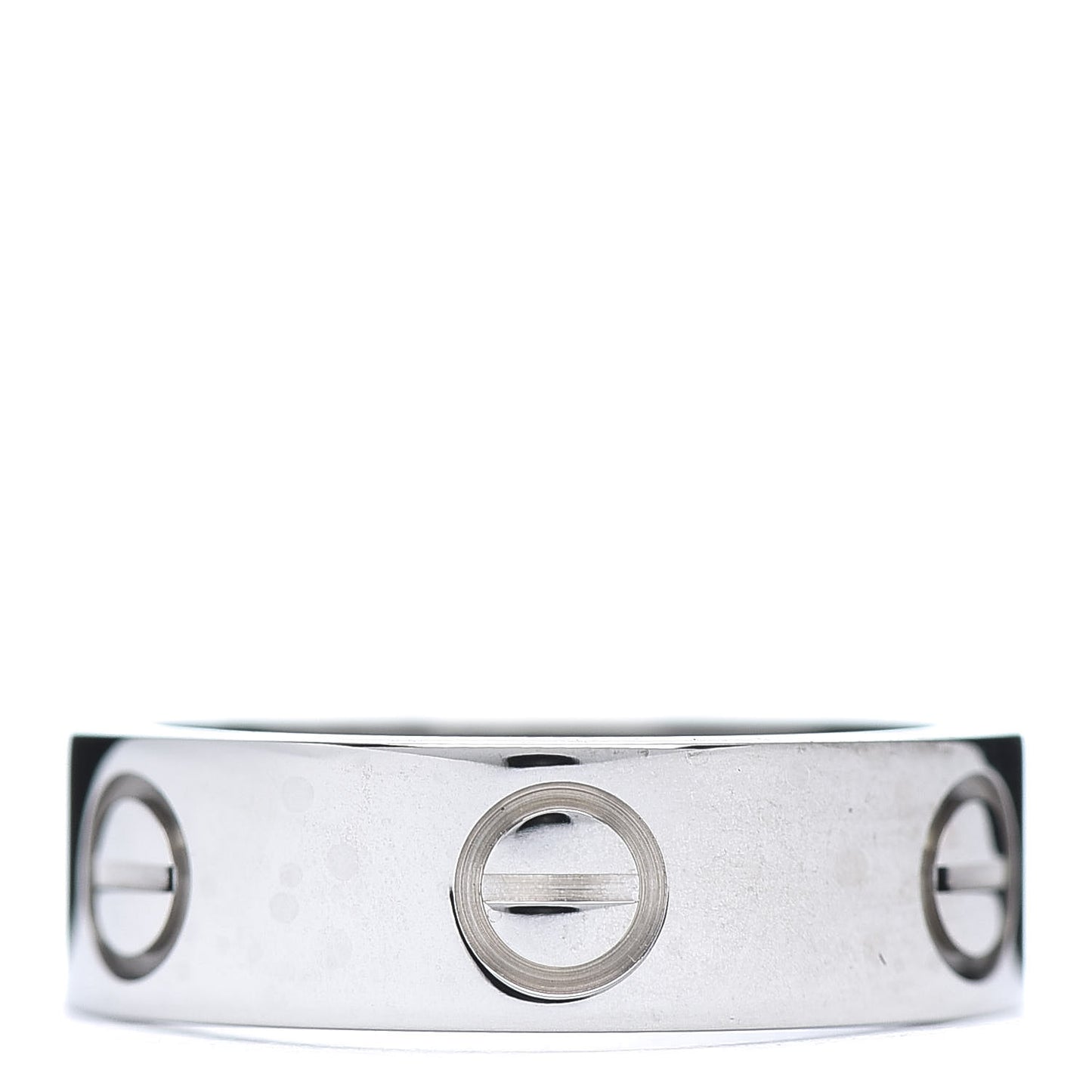 18K White Gold 5.5mm LOVE Ring 49 4.75