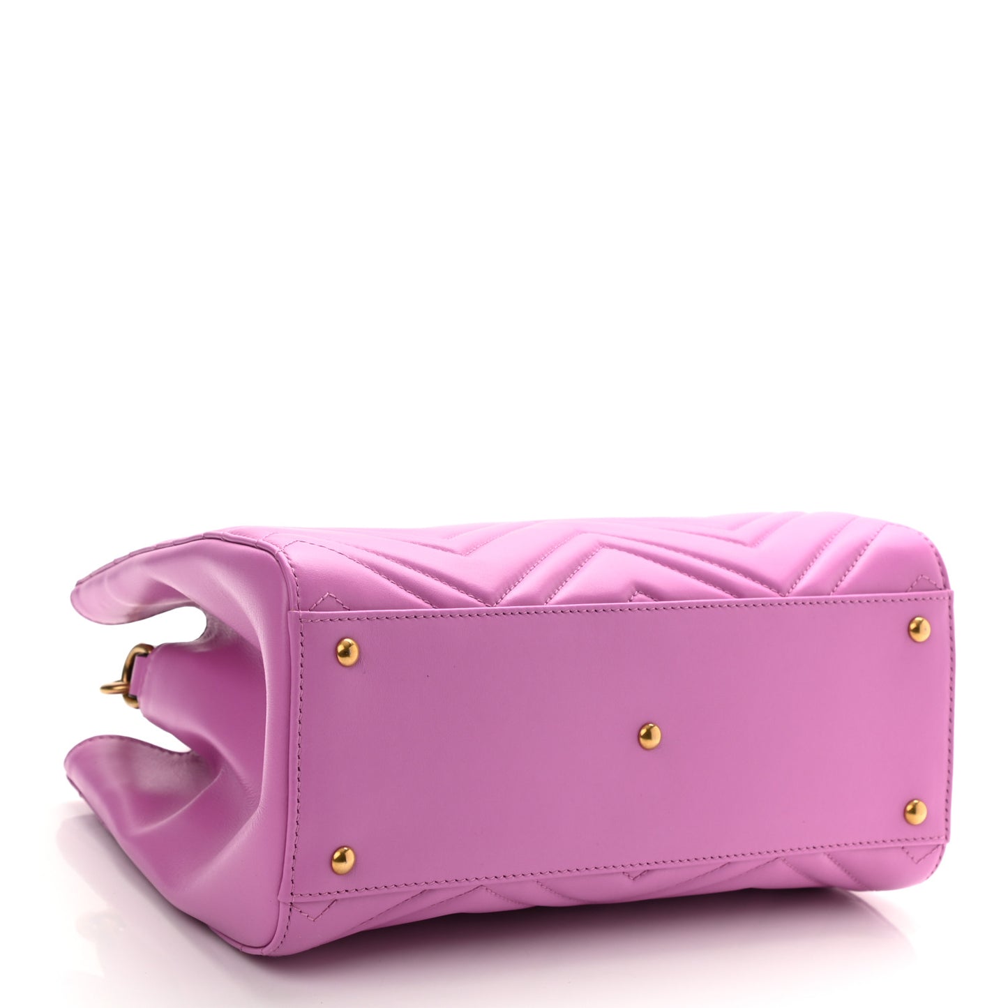 Calfskin Matelasse Small GG Marmont Tote Candy Mousse