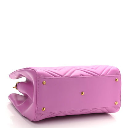Gucci Calfskin Matelasse Small GG Marmont Tote Candy Mousse 4 of 8