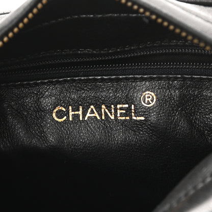 Chanel Lambskin Quilted CC Tassel Camera Case Black 6 of 12