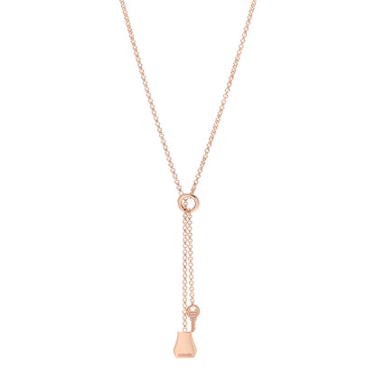 Hermes 18K Rose Gold PM Kelly Clochette Necklace 1 of 5