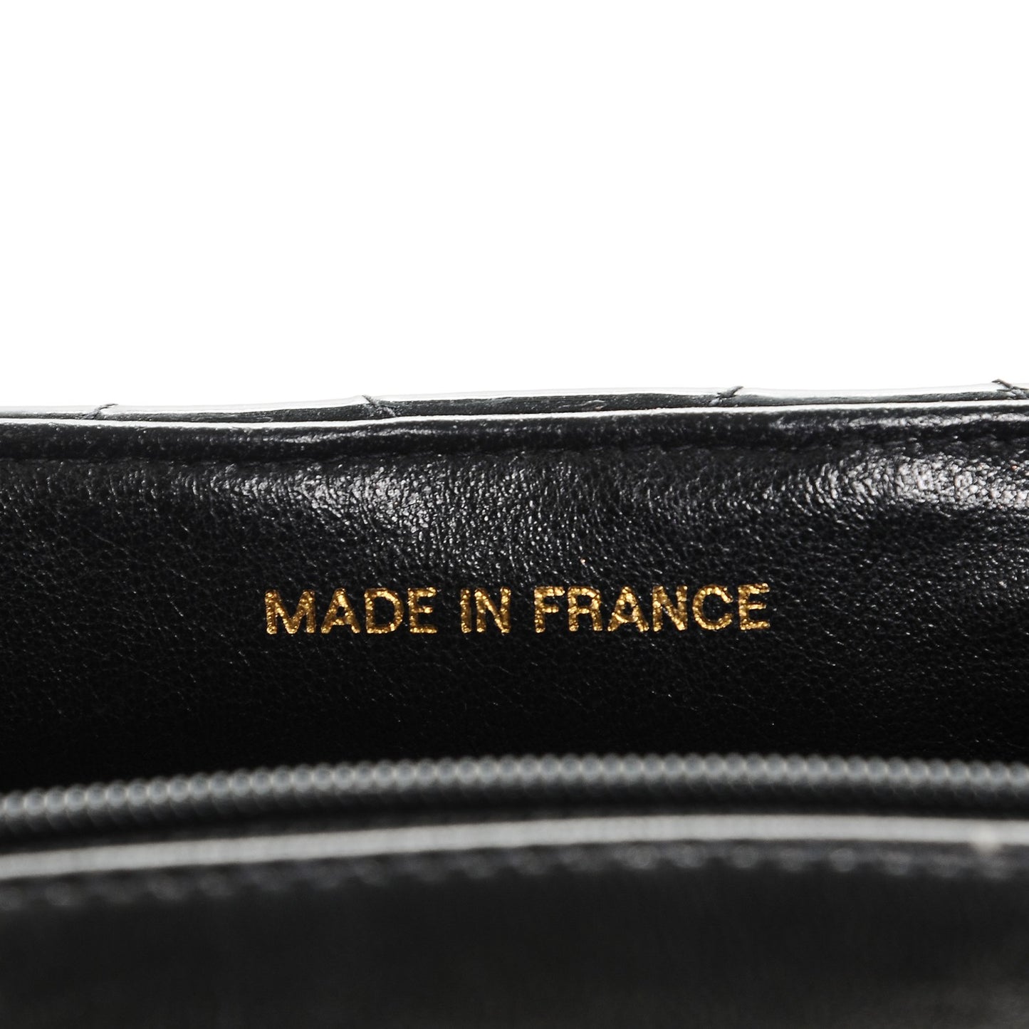 Quilted Patent Quilted Jumbo Flap Black