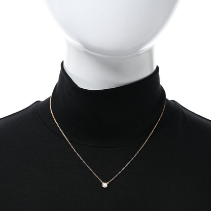 Tiffany 18K Rose Gold Diamond .10ct Elsa Peretti Diamonds by the Yard Pendant Necklace 3 of 4