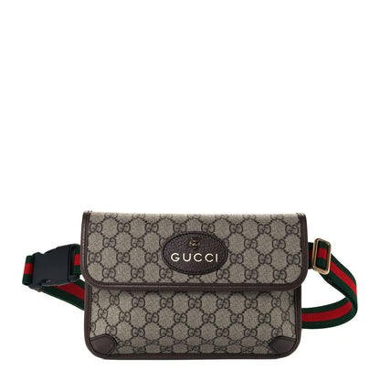 Gucci GG Supreme Monogram Neo Vintage Web Belt Bag Brown 1 of 12