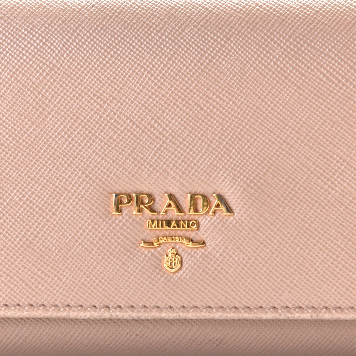 Prada Saffiano Metal Continental Flap Wallet Cammeo 2 of 11