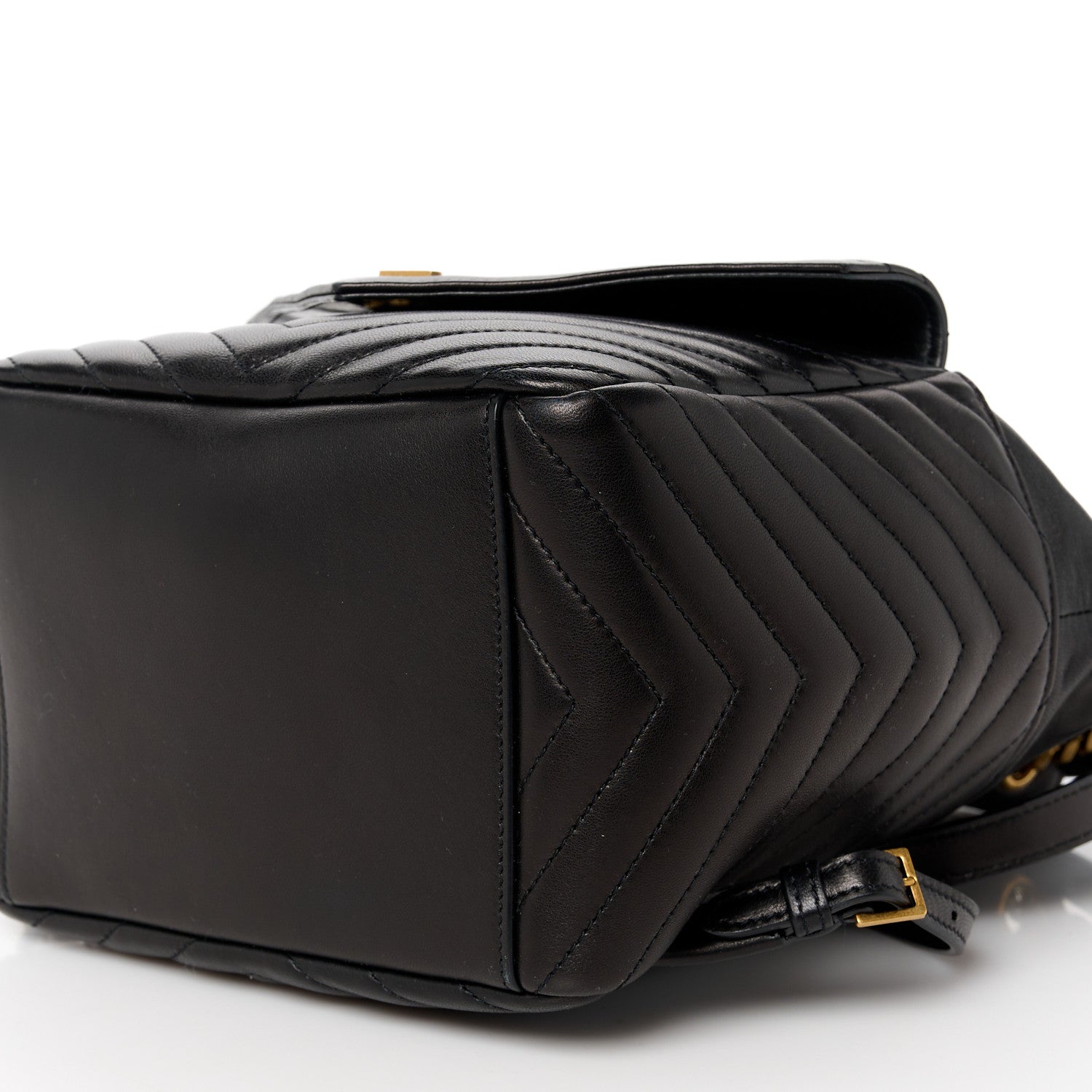 Saint Laurent Lambskin Matelasse Monogram Joe Backpack Black 11 of 11